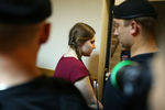 Анна Павликова в Дорогомиловском суде Москвы, 9 августа 2018 года