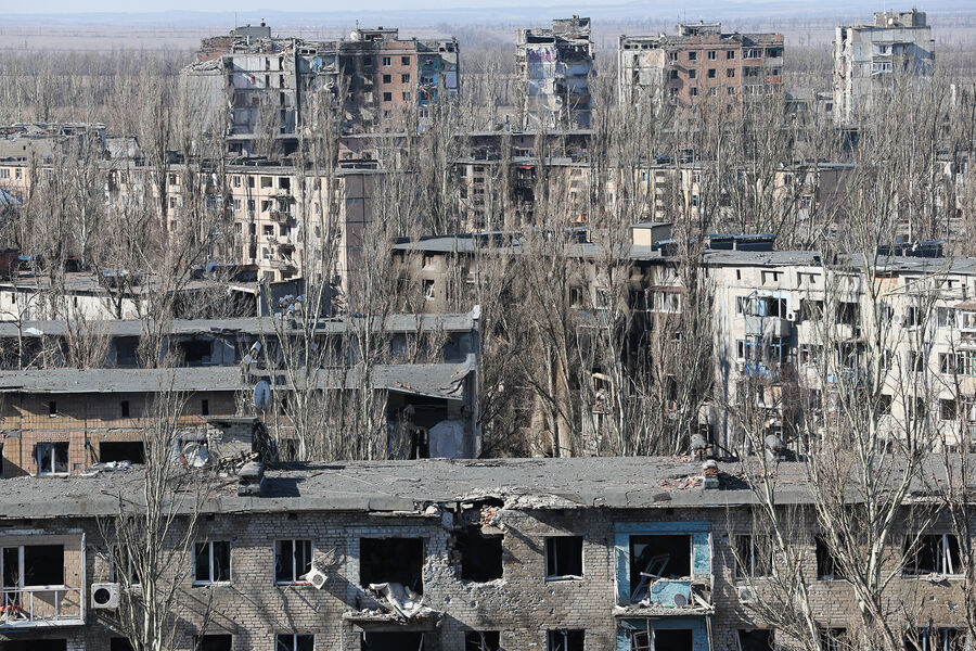 Последствия боев в&nbsp;Авдеевке, февраль 2024&nbsp;года