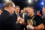 Альбер II поздравляет Головкина