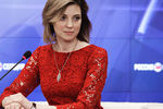 Прокурор Республики Крым Наталья Поклонская на пресс-конференции в Симферополе по случаю годовщины воссоединения Крыма с Россией