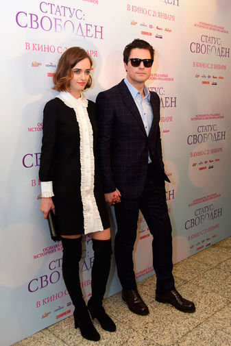Актеры Данила Козловский и Ольга Зуева на премьере фильма «Статус: свободен» в Москве