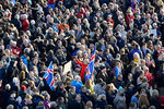 Во время митинга на центральной площади Рейкьявика
