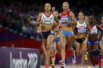 Чернова в последнем виде семиборья - 800 м