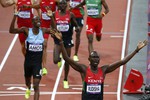 Рудиша на финише в беге на 800 м