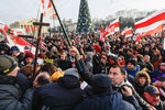 Акция против объединения с Россией и углубления интеграции в центре Минска, 7 декабря 2019 года