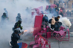 Во время протестов в Лос-Анджелесе, 9 июня 2025 года