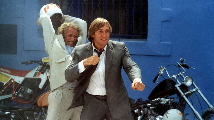 Пьер Ришар и Жерар Депардье в фильме «Папаши» (1983)