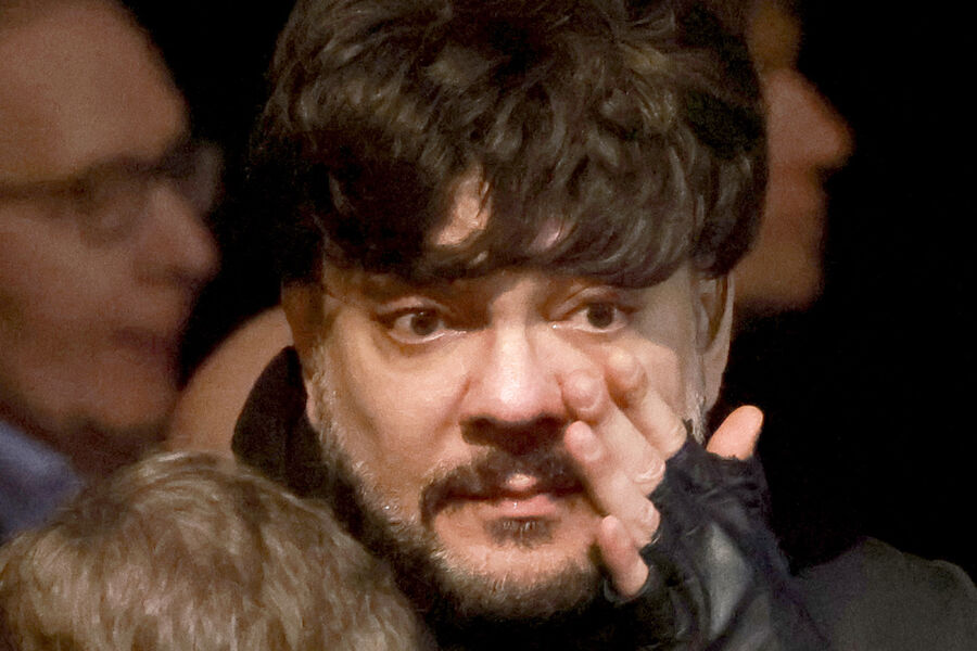 Певец Филипп Киркоров на&nbsp;церемонии прощания с&nbsp;актером, режиссером и президентом Московского академического театра сатиры Александром Ширвиндтом в&nbsp;Театре сатиры, 18&nbsp;марта 2024&nbsp;года