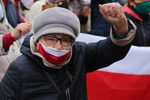 Участники акции протестов пенсионеров в&nbsp;Минске, 12 октября 2020 года