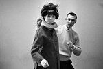 Вячеслав Михайлович Зайцев и манекенщица Регина Збарская, 1963 год