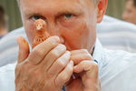 Президент России Владимир Путин во время посещения Всероссийского молодежного образовательного форума «Таврида»