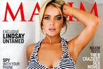 Актриса Линдси Лохан на обложке журнала Maxim, сентябрь 2010 года