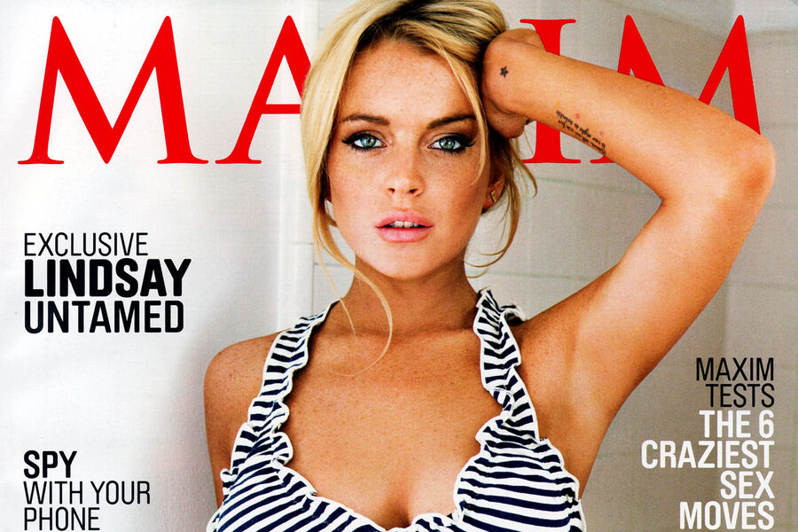 Актриса Линдси Лохан на&nbsp;обложке журнала Maxim, сентябрь 2010&nbsp;года