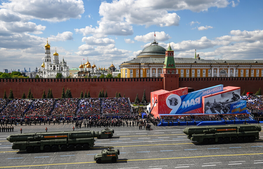 Автономные пусковые установки ПГРК &laquo;Ярс&raquo; на&nbsp;параде в&nbsp;Москве, посвященном 78-й годовщине Победы в&nbsp;Великой Отечественной войне