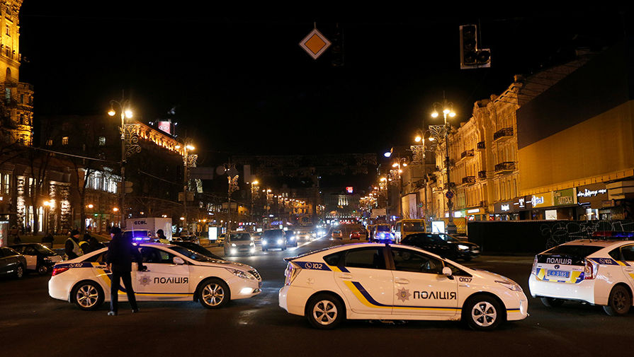 Во время беспорядков в центре Киева в годовщину «майдана»