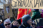 Во время митинга на центральной площади Рейкьявика