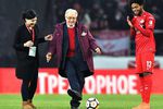  Алексей Парамонов открывает матч 22-го тура чемпионата России по футболу среди клубов Премьер-лиги между командами ФК «Спартак» (Москва) и ФК «СКА-Хабаровск», март 2018 года