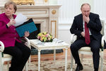 Канцлер Германии Ангела Меркель и президент РФ Владимир Путин во время встречи в Кремле, 11 января 2020 года