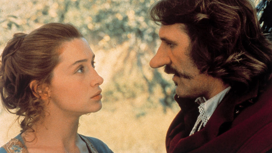 Анн Броше и Жерар Депардье в фильме «Сирано де Бержерак» (1990)