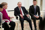 Канцлер Германии Ангела Меркель и президент РФ Владимир Путин во время встречи в Кремле, 11 января 2020 года