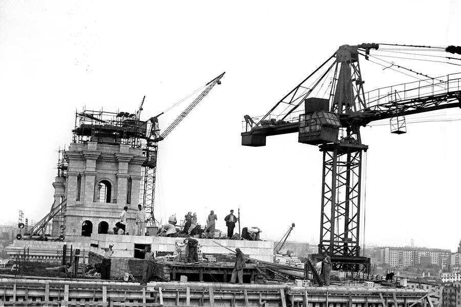 Строительство гостиницы &laquo;Украина&raquo;, 1953&nbsp;год