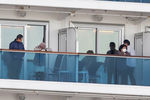 Ситуация у круизного лайнера Diamond Princess, находящегося на карантине около японского города Иокогама, 7 февраля 2020 года