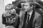 Актеры Вера Глаголева и Виталий Соломин на съемках фильма «Искренне ваш», 1984 год

