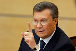 Виктор Янукович во время своей пресс-конференции в Ростове-на-Дону