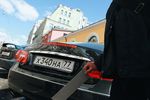 Инспектор ГКУ «Администратор московского парковочного пространства» во время работы