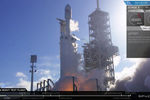 Во время запуска ракеты-носителя Falcon Heavy компании Илона Маска SpaceX с мыса Канаверал во Флориде, 6 февраля 2018 года