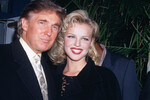 Ева Герцигова и Дональд Трамп в Нью-Йорке, 1992 год
