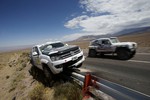 Одна из машин поддержки попала в аварию на трассе