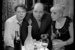<b>«Тридцать три» (1965, реж. Г. Данелия)</b>
<br><br>
С картины «Тридцать три» началось сотрудничество, а также дружба Данелии и Леонова. В этом же фильме актер впервые исполнил песню «На речке, на речке, на том бережочке…», которая стала его визитной карточкой — ее артист исполняет в каждом фильме Данелии.
<br><br>
«Данелия идет навстречу актерской фантазии, потом ему покажется, что не туда, и тогда он предлагает попробовать иначе – это и называется поиски. Так было в фильме «Тридцать три» – мы от гротескового фильма пришли к серьезной позиции, рассказали гротесковую историю серьезным языком, и от этого она стала смешнее, злее, умнее». (Евгений Леонов, «Письма сыну»)
