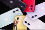 Новые iPhone 11 на презентации компании Apple, 10 сентября 2019 года