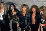 Стив Вай (второй слева) в составе группы Whitesnake, 1980 год