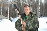 Министр иностранных дел РФ Сергей Лавров на охоте в Ханты-Мансийске, 2007 год