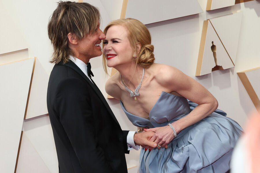 Кит Урбан и Николь Кидман во время 94-й ежегодной церемонии вручения премии &laquo;Оскар&raquo; в&nbsp;Голливуде, 2022&nbsp;год