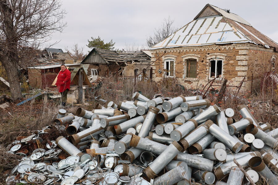 Единственная жительница города Марьинка Галина Невинная, ДНР, 10&nbsp;ноября 2025&nbsp;года