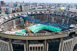 Вид на&nbsp;реконструкцию спорткомплекса &laquo;Олимпийский&raquo;, 29 июля 2020 года