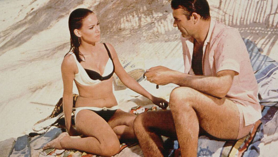 Актеры Клодин Оже и Шон Коннери в&nbsp;фильме &laquo;Шаровая молния&raquo; (1965)