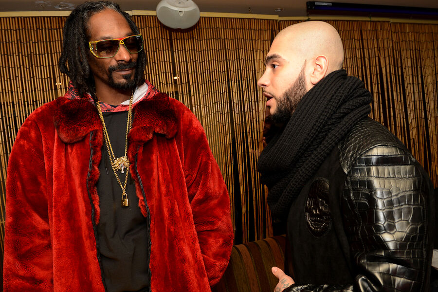 Американский репер, продюсер, актер Snoop Dogg и рэпер Тимати в&nbsp;Москве, 2013&nbsp;год 