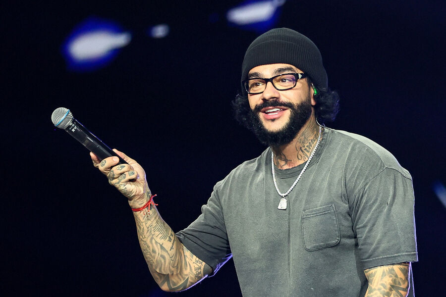 Певец Тимати (Тимур Юнусов) во время гала-показа российских дизайнеров по случаю открытия Московской недели моды на выставке-форуме «Россия» в павильоне 75 на ВДНХ, 1 марта 2024 года