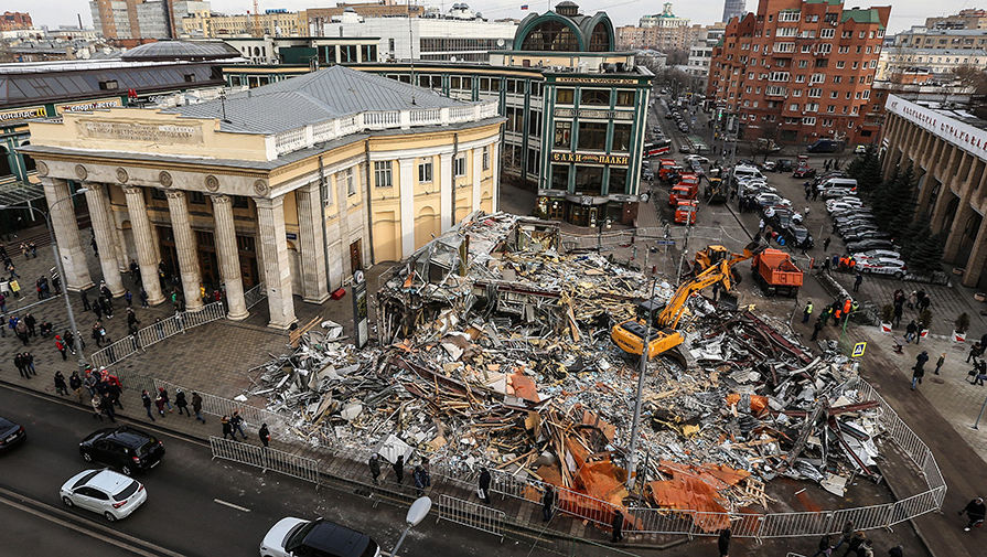 Снос торговых павильонов у&nbsp;метро «Новослободская»