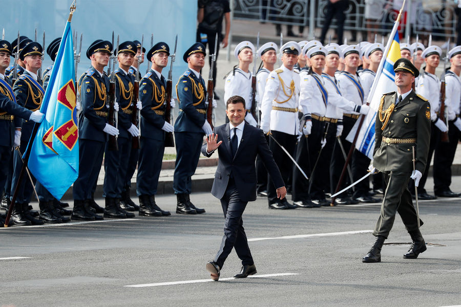 Владимир Зеленский на&nbsp;параде по&nbsp;случаю 30-й годовщины независимости Украины в&nbsp;Киеве, 24&nbsp;августа 2021&nbsp;года