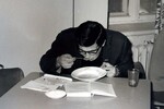 Сергей Лавров в студенческой столовой, 1970-е