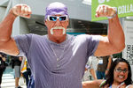 Халк Хоган на презентации видеоигры «Hulk Hogan's Main Event», 7 июня 2011 года