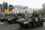 Военная техника во время военного парада по случаю 25-летия независимости Украины
