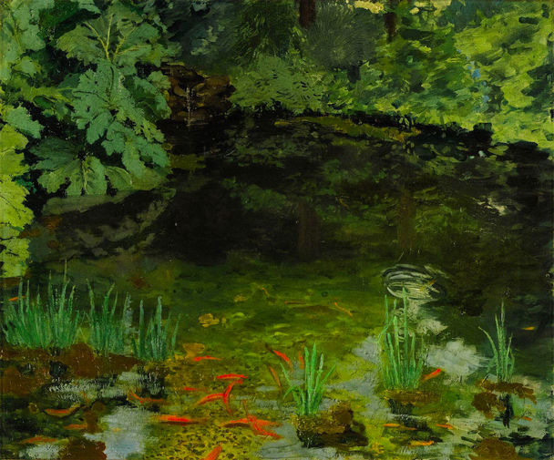 «Пруд с&nbsp;золотыми рыбками в&nbsp;Чартуэлле», 1932&nbsp;год