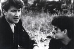Дэвид Линч и Кайл Маклахлен на съемках фильма «Синий бархат» (1986)