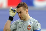 Вратарь ЦСКА Игорь Акинфеев